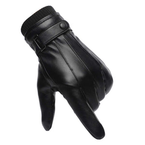 Wepop® Winter Gloves Men Women Windproof Warm Thick Leather Thermal Mittens Touchscreen
